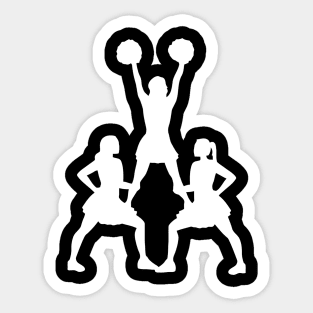 Cheerleader Pyramide Sticker